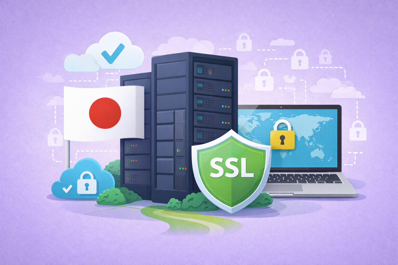安心の日本国内サーバー＆ 自動SSL対応